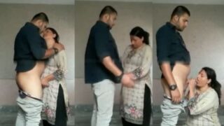 horny muslim wife blowjob to her lover in car parking